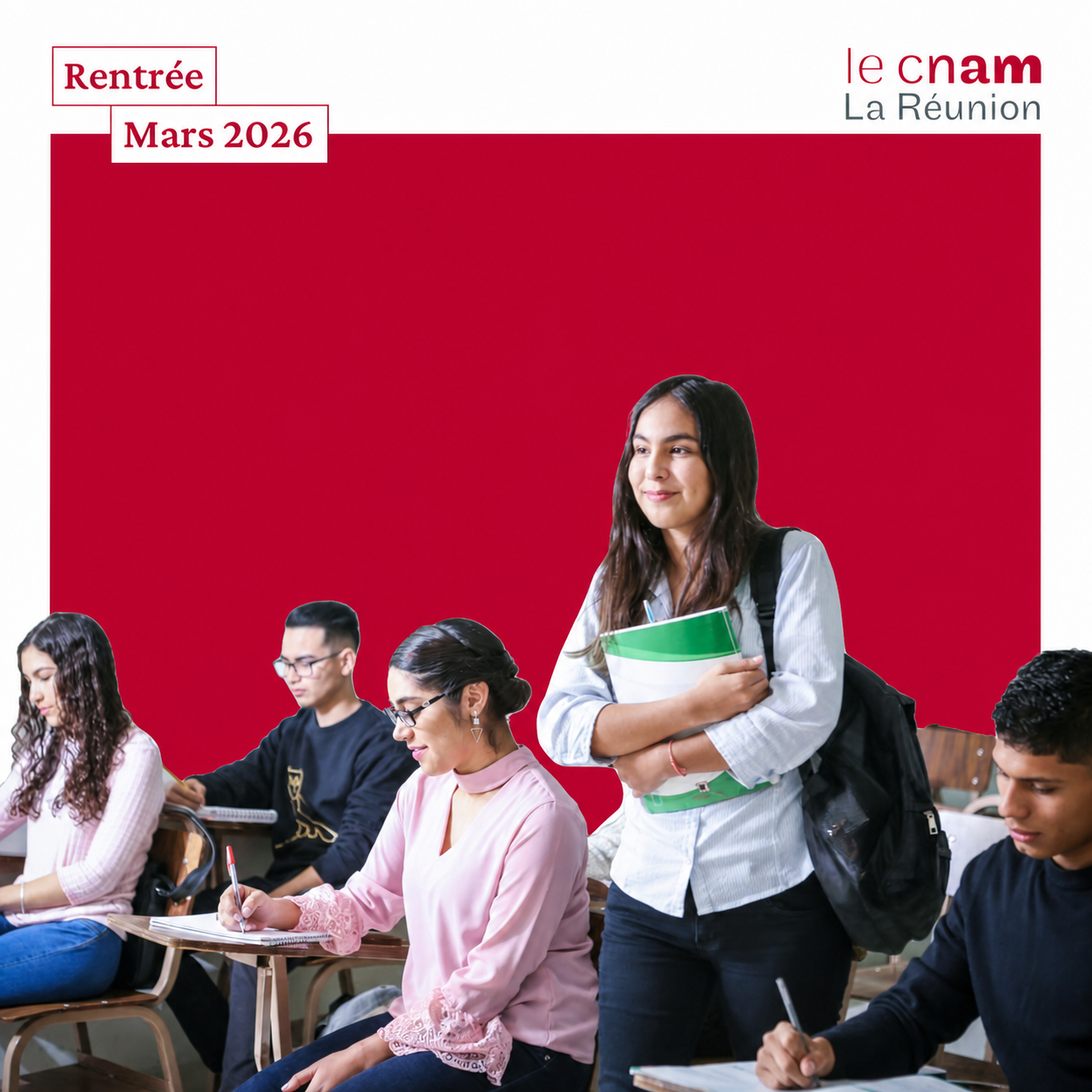 Des apprenants réunis au CNAM de La Réunion